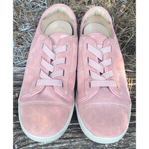 Vionic WOMEN’s Jean suede pink slip on sneakers Size 9.5